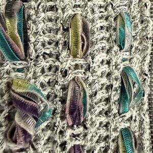 Chic Speckled Cardigan in Light Gray